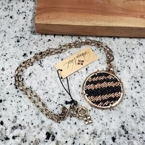 Patricia Nash woven basketweave necklace